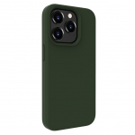 Tagakaaned Evelatus Apple iPhone 15 Pro Premium Soft Touch Silicone Case Dark Olive