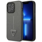 Tagakaaned Guess  Guess GUHCP14LPSATLG iPhone 14 Pro 6.1 "silver / silver hardcase SaffianoTriangle Logo