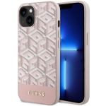 Tagakaaned Guess  Guess GUHMP14MHGCFSEP iPhone 14 Plus 6.7" pink/pink hard case GCube Stripes MagSafe
