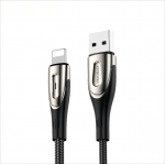 Kaabel Joyroom  Joyroom Sharp Series S-M411 USB-A / Lightning 3A Cable 1.2m with Charging Indicator - Black
