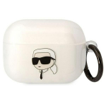 Tagakaaned Karl Lagerfeld  Karl Lagerfeld KLAPHNIKTCT AirPods Pro cover transparent Karl`s Head