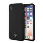 Tagakaaned Mercedes-Benz Apple iPhone XR Liquid Silicone Case Black