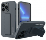 Tagakaaned Wozinsky Apple iPhone 13 Pro Max Kickstand Case silicone case with stand Navy Blue