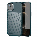 Tagakaaned Hurtel  Thunder Case Flexible Tough Rugged Cover TPU Case for iPhone 13 mini green