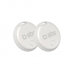 Muud kaubad SBS  SBS Track My Circle locator compatible with Apple Find My set of 2 - white