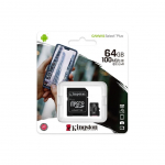 M&auml;lukaardid Kingston MicroSDXC Canvas Select Plus 64 GB 100R A1 C10 Card+