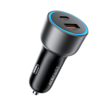 Adaptrid Acefast  Acefast B21 75W USB-C + USB-A Car Charger - Black
