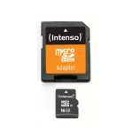 Andmekandjad Intenso Intenso 3403470 memory card 16 GB MicroSDHC Class 4 with SD Adapter