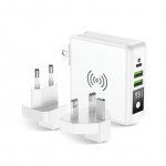 Adaptrid Forcell  Multifunction charger Forcell F-Energy 4in1 2 x USB A + USB C 15W + power bank 8000mAh + wireless charging white