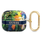 Tagakaaned Guess  Guess GUA3HHFLB AirPods 3 cover blue/blue Flower Strap Collection