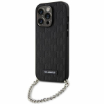 Tagakaaned Karl Lagerfeld  Karl Lagerfeld KLHCP14LSACKLHPK iPhone 14 Pro 6.1" black/black hardcase Saffiano Monogram Chain