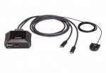 Server &ndash; muud tarvikud Aten US3312 2-Port USB-C 4K DisplayPort KVM Switch with Remote Port Selector