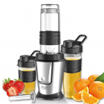 Mikserid ja blenderid Adler  Blender AD 4081 Tabletop, 800 W, Jar material BPA Free Plastic, Jar capacity 0.57 and 0.4 L, Ice crushing, Black/Stainless steel