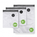 Muud v&auml;ikesed kodumasinad Caso Vacu ZIP-Bags Set 01243 Transparent, 20 bags