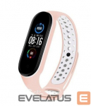 Rihm iLike Silicone Wristband Strap for Xiaomi Mi Band 5 Dots Pink White