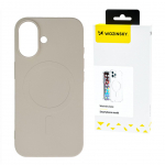 Tagakaaned Wozinsky  Liquid Silicone Case MagSafe for Samsung Galaxy S25+ - Beige