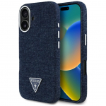 Muud kaubad Guess  Guess Denim Triangle Logo MagSafe iPhone 16 Case - Blue
