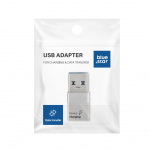&Uuml;leminek Blue Star  Adapter Type C to USB A 3.0 Blue Star - white