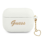 Tagakaaned Guess  Guess GUAPLSCHSH AirPods Pro cover white/white Silicone Charm Heart Collection