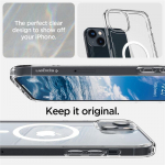Tagakaaned Spigen  Spigen Ultra Hybrid Mag Case with MagSafe for iPhone 14 - Clear/White