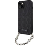 Tagakaaned Karl Lagerfeld  Karl Lagerfeld KLHCP14SSACKLHPK iPhone 14 6.1" black/black hardcase Saffiano Monogram Chain