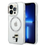 Tagakaaned Karl Lagerfeld  Karl Lagerfeld Iconic Karl&Choupette MagSafe case for iPhone 14 Pro - transparent