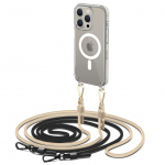 Tagakaaned Tech-Protect Tech-Protect FlexAir Chain Case with MagSafe for iPhone 15 Pro - Black/Beige