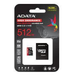 Muu arvutitarvik ADATA  MEMORY MICRO SDXC 512GB W/AD./AUSDX512GUI3V30SHA2-RA1