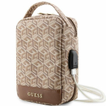 Tagakaaned Guess  Guess GUHBHGCFSEW Organizer bag - brown GCube Stripe