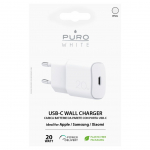 Adaptrid Puro Elektrik  Puro White 20W Power Delivery USB-C Wall Charger - White