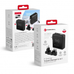 Adaptrid Forcell  Multifunction charger Forcell F-Energy 6in1 USB A + USB C PD 45W + power bank 15000 mAh + wireless charging 15W black