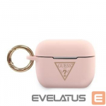 Korpus k&otilde;rvaklappidele Guess AirPods Pro Triangle Silicone Case Pink
