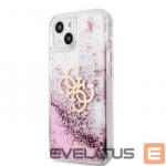 Tagakaaned Guess iPhone 13 Mini Liquid Glitter Pink Case Transparent