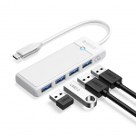 &Uuml;leminek Orico  Orico PAPW4A-C3 USB Hub 4-port 4x USB-A 3.0 1 m - white