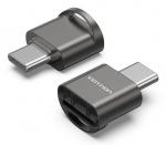 M&auml;lukaardid Vention  MEMORY READER USB-C/MICROSD CLMH0