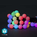 Valgustid NEDIS  Vieda LED apgaismojuma virtene  230Vac  10 8m  48 x O30mm LED  RGB+  Wi-Fi  SmartLife