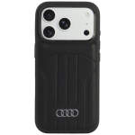Tagakaaned Audi  Audi Synthetic Leather Case MagSafe for iPhone 18 Pro / 17 Pro - Black