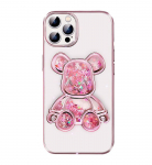 Tagakaaned iLike Apple iPhone 13 Pro Silicone Case Print Desire Bear Pink