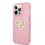 Tagakaaned Guess Apple iPhone 13 Pro Full Glitter Case Pink