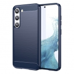 Tagakaaned Hurtel  Carbon Case for Samsung Galaxy S23+ flexible silicone carbon cover blue
