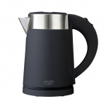 Veekeetja Adler  Kettle  AD 1372 Electric, 800 W, 0.6 L, Plastic/Stainless steel, 360&deg; rotational base, Black