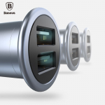 Autolaadijad Baseus Universal UFO Dual U smart car charger 3.1A CCUFO-16 Chrome