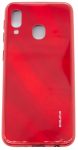 Tagakaaned Evelatus Samsung Galaxy A20e Water Ripple Full Color Electroplating Tempered Glass Red