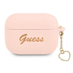 Tagakaaned Guess  Guess GUAPLSCHSP AirPods Pro cover pink/pink Silicone Charm Heart Collection
