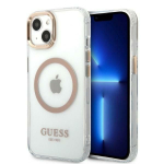 Tagakaaned Guess  Guess GUHMP13MHTRMD iPhone 13 6.1 "gold / gold hard case Metal Outline Magsafe