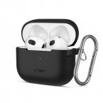 Korpus k&otilde;rvaklappidele Tech-Protect Apple AirPods 3 Silicone Hook Case Black