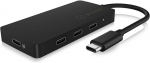 Ruuterid Raidsonic 4-port hub with USB Type-C interface and PD port IB-HUB1429-CPD Black