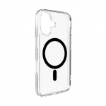 Tagakaaned Puro  Puro Lite Mag TPU+PC Case Compatible with MagSafe for iPhone 17 - Transparent with Black Ring