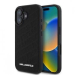 Tagakaaned Karl Lagerfeld Apple iPhone 16 PU Quilted Pattern Case Black