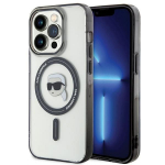 Tagakaaned Karl Lagerfeld  Karl Lagerfeld KLHMP15XHKHNOTK iPhone 15 Pro Max 6.7" transparent hardcase IML Karl`s Head MagSafe